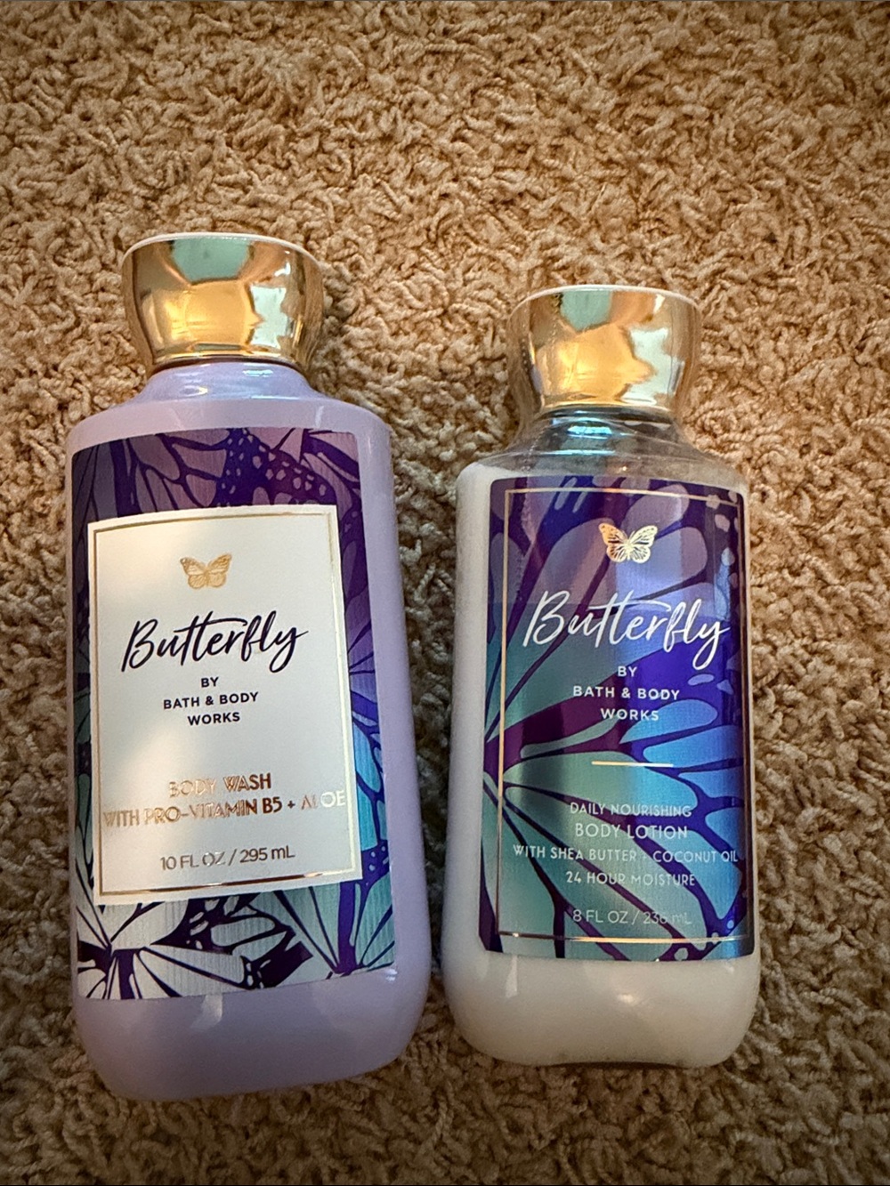 Bath & Body Works Butterfly Body Wash & Lotion Set